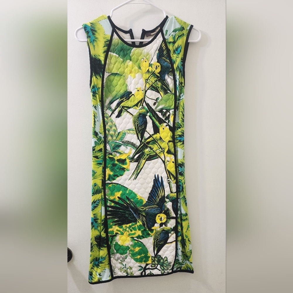 Floral Green and Yellow Dress